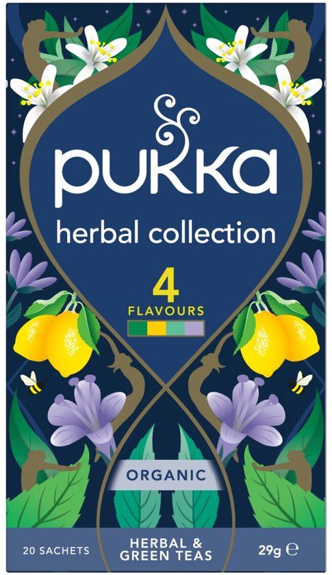 Pukka Herbal Collection - 4 Flavours - Organic - 20 Tea Bags