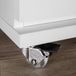 Emuca Transparant Slip 3 Wielset Met Montageplaat Zilver 35 mm