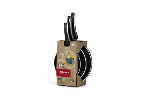 Moneta Gea pannenset, 20-24-28 cm, aluminium, voor elke kookplaat, inclusief inductie
