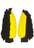 ALCLEAR 95C2 Chenille handschoenen, set van 2 microvezeldoeken voor autoverzorging, 22 x 17 cm, washandschoen gemaakt van 80% polyester en 20% polyamide, zacht, pluisvrij, lakvriendelijk, voor auto en