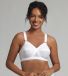 PLAYTEX Beugelloze klassieke gekruiste hart, X1 damesbeha Wit