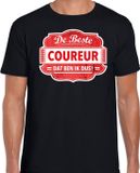 Bellatio Decorations Shoppartners Bv Cadeau t-shirt voor de beste coureur voor heren - zwart met rood - coureurs - kado race shirt / kleding - vaderdag L