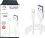 Olesit Oplaadkabel Compatibel met Lightning – USB-A naar Lightning – 1 Meter – 3,6A – Data Sync – Wit