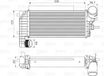 Valeo Intercooler, refroidisseur d'air d'admission 818604