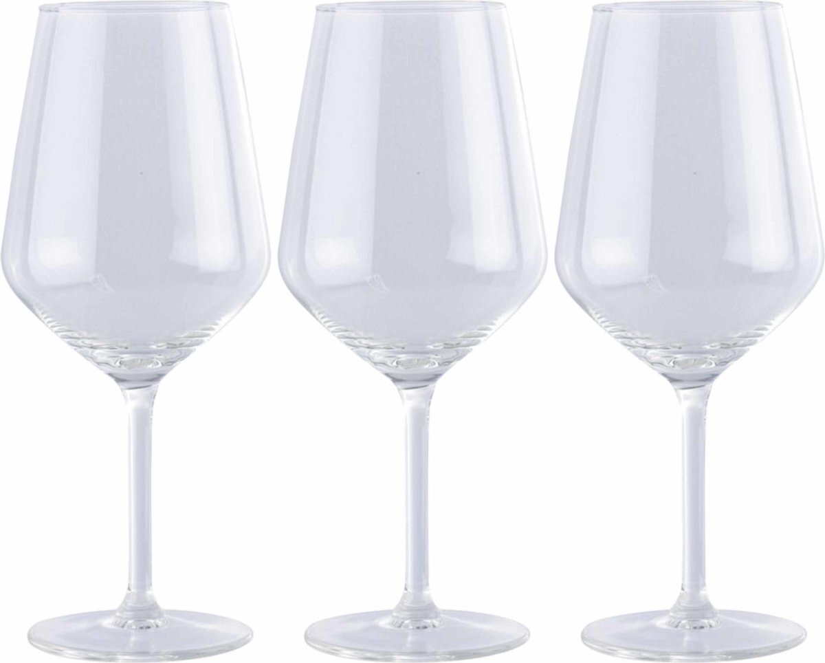 Luxury houseware 12x wijnglazen voor rode wijn - 530 ml - wijnglas