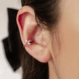 Hey Happiness Bloesem Earcuff 925 Zilver 18K Roségoud Verguld