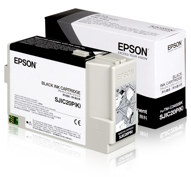 Epson SJIC20P(K) - Ink cartridge for TM-C3400BK (Black) single pack / zwart