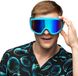 Boland Party skibril neonblauw