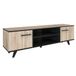 Young Furniture Bol Tv-meubel Piano 152 cm breed eiken met zwart