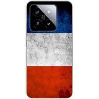 Xiaomi Siliconen hoesje compatibel met Xiaomi 14 Franse vlag