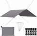 vidaXL Bâche 4x4 m gris