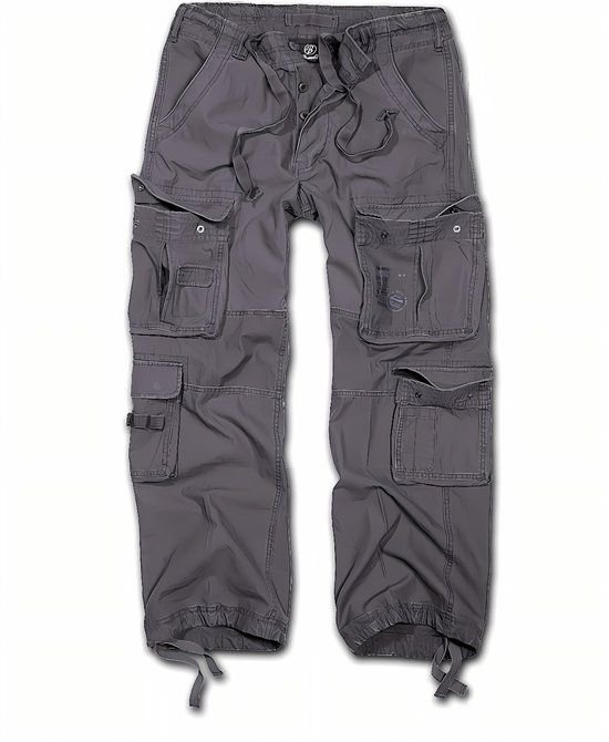 Brandit Pure Vintage Trousers Heren Cargobroek - antraciet - L