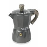 Galileo Casa 5901402 Buon koffiepot antraciet houten handvat 1 taz, aluminium, grijs
