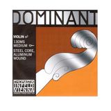 Thomastik-Infeld Dominant vioolsnaar E 4/4 – losse snaar (130MS), stalen kern, aluminium omwonden, middelzware spanning, lus