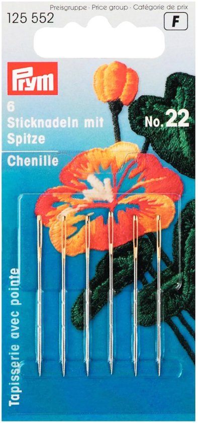 Prym Borduurnaalden Nr.22 (scherpe punt)