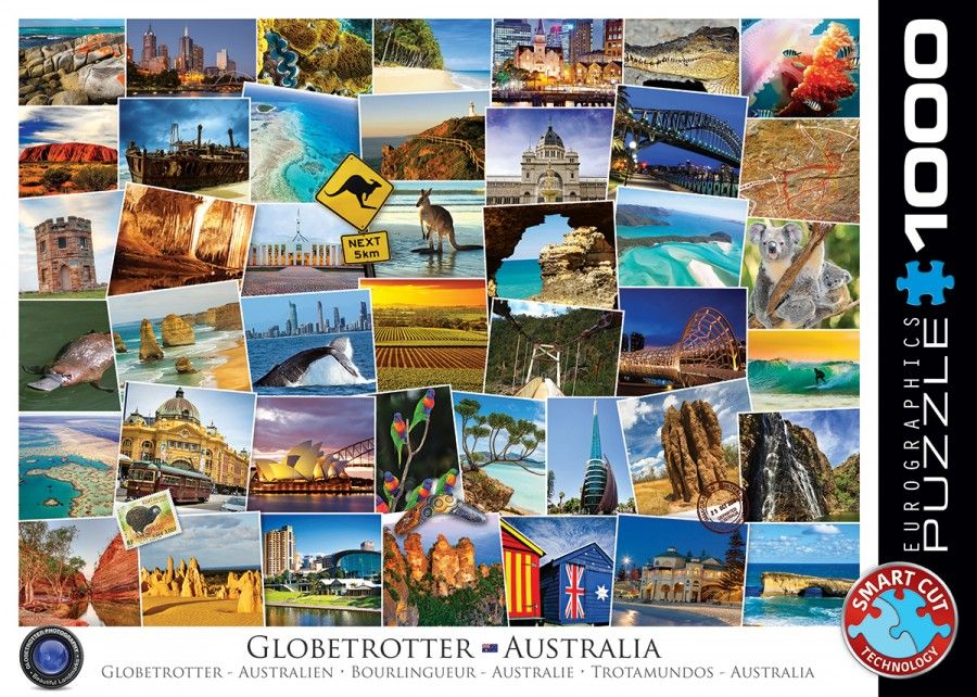 Eurographics puzzel globetrotter Australië - 0628136607537