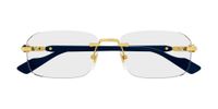 Gucci GG1221O Lunettes de vue homme bleu carrées 56mm