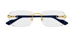 Gucci GG1221O Lunettes de vue homme bleu carrées 56mm