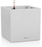 LECHUZA CANTO STONE Low 40 - Plantenbak - Kwartswit - All-in-One Set