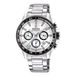 Festina F20560/1 Heren Horloge - Chronograaf - Mineraalglas - Roestvrijstaal/Staal - Zilverkleurig - Ø 45 mm - Quartz - Vouw/Vlindersluiting