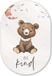 MuchoWow Muurovaal Wanddecoratie - Be Kind - Teddybeer - 60x90cm - Ovaal