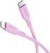 Goobay câble de recharge en silicone USB-C, 1,5 mètre, rose