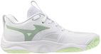 Mizuno Wave Momentum Elite Dames Indoorschoenen White/Balsam Green/Ambrosia Maat 37