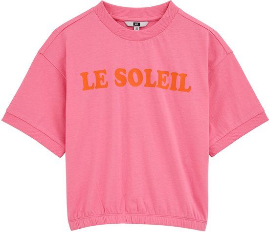 WE Fashion Meisjes oversized T-shirt met print - 98/104