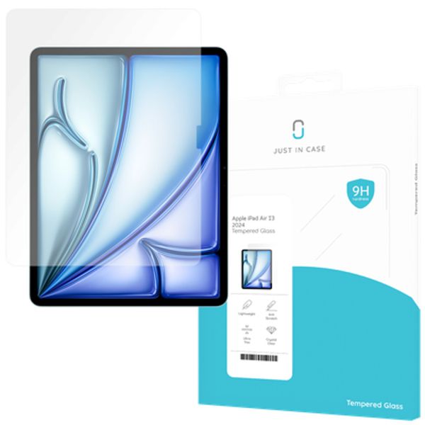 Just in Case Screenprotector Tempered Glass voor Apple iPad Air 13 2024
