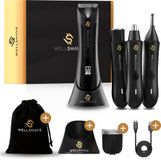 Wellshave Shave Package 3.0 - Neustrimmer - Bodygroomer - All In One Wenkbrauw en Oorhaar trimmer - Neushaartrimmer voor mannen - Body Trimmer Heren - Shaver voor Schaamstreek & Lichaam