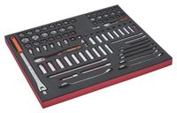 Bahco Foaminlay Fit&Go 3/3 met doppen en toebehoren 1/4" en 3/8" en ringsteeksleutels - 91-delig - FF1A5003