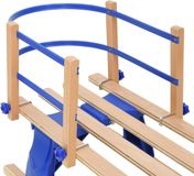 vidaXL Rugleuning voor slee, blauw multiplex