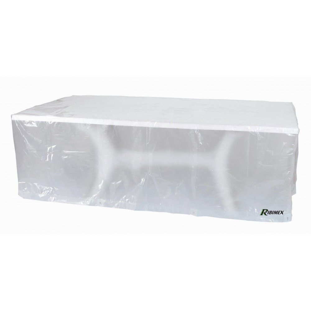 Ribiland - Beschermhoes ECO Platinium 200 x 100 x H 80 cm voor rechthoekige tafel - PRH090200X101