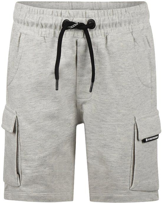 No Way Monday Jongens Joggingshorts Grijs Maat 140