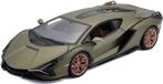 Bburago Lamborghini Sian - Modelauto - Schaal 1:24 - Groen Metalic