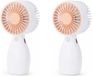 Ventilateur portable Cooling Mini - 2x - orange - 6 x 12 cm - USB - refroidissement en été - sur piles