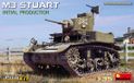 MiniArt Modelbouwpakket Militaire voertuigen - 35401 M3 Stuart - Initial Production - with Interior Kit Plastic - 1:35 - Modelbouw