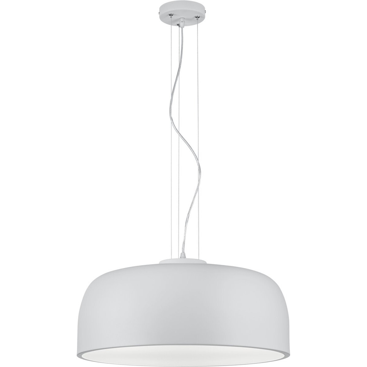 BES LED LED Hanglamp - Trion Barnon - E27 Fitting - 4-lichts - Rond - Mat Wit Aluminium