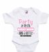 Bellatio Decorations Baby rompertje - party - roze - kraam cadeau - babyshower - cadeau romper 68