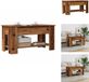 vidaXL Salontafel 101x49x52 cm bewerkt hout oud houtkleurig