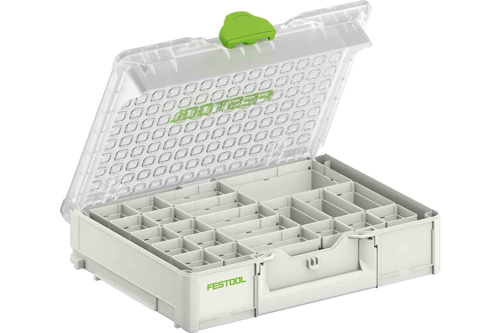 Festool SYS3 ORG M 89 22xESB Systainer³ - Tool Box Set - White - Plastic