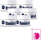 Nivea Men Sensitive Crème visage intensive - 6 pièces - 50 ml par pièce