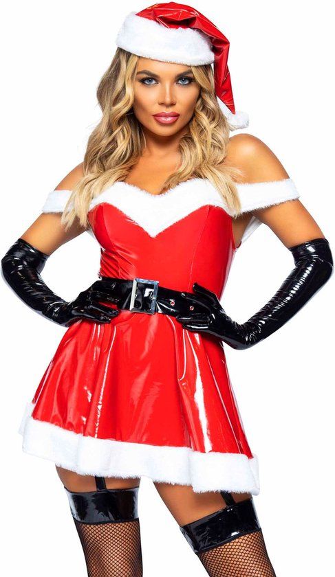 Leg Avenue Sexy Kerstjurk Naughty Santa - Maat S