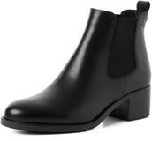 Tamaris - Dames - Enkellaarzen - Zwart - Leer - Maat 42