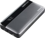 Intenso HE25000 Powerbank 25.000 mAh Li-Ion - display - PD 3.1 (140 W) - grijs/zwart