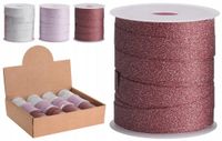 Koopman ruban cadeau de Noël pailleté 1 cm x 10 m