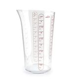 Lacor - 67071 standaard maatbeker, maatbeker, vloeistofmeter, kunststof van de hoogste kwaliteit, BPA-vrij, 10,5 cm, 1 l
