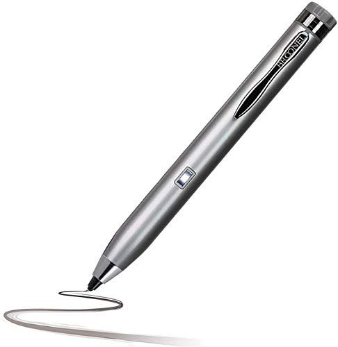 Broonel Zilveren Mini Fine Point Digitale Actieve Stylus Pen - Compatibel met de Acer TravelMate P6 14" Laptop