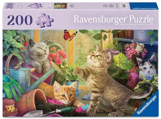 Ravensburger Feel Well & Puzzle 200 Teile - Verspeelde Kätzchen