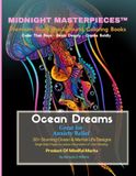midnight masterpieces™ Ocean Dreams: A Premium Black Background Coloring Book Featuring Stunning Marine Life